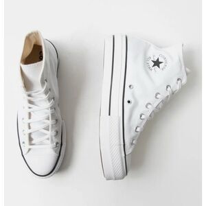 Converse Chunky Lifted Platform Classic White High-Tops Women’s Shoes size 10